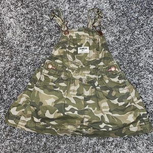 Osh Kosh overall dress in camo